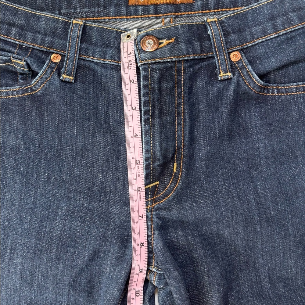 David Kahn Vintage Mid Rise Straight Leg Jeans in Dark‎ Wash Style 3560 Size 6P - Picture 9 of 16